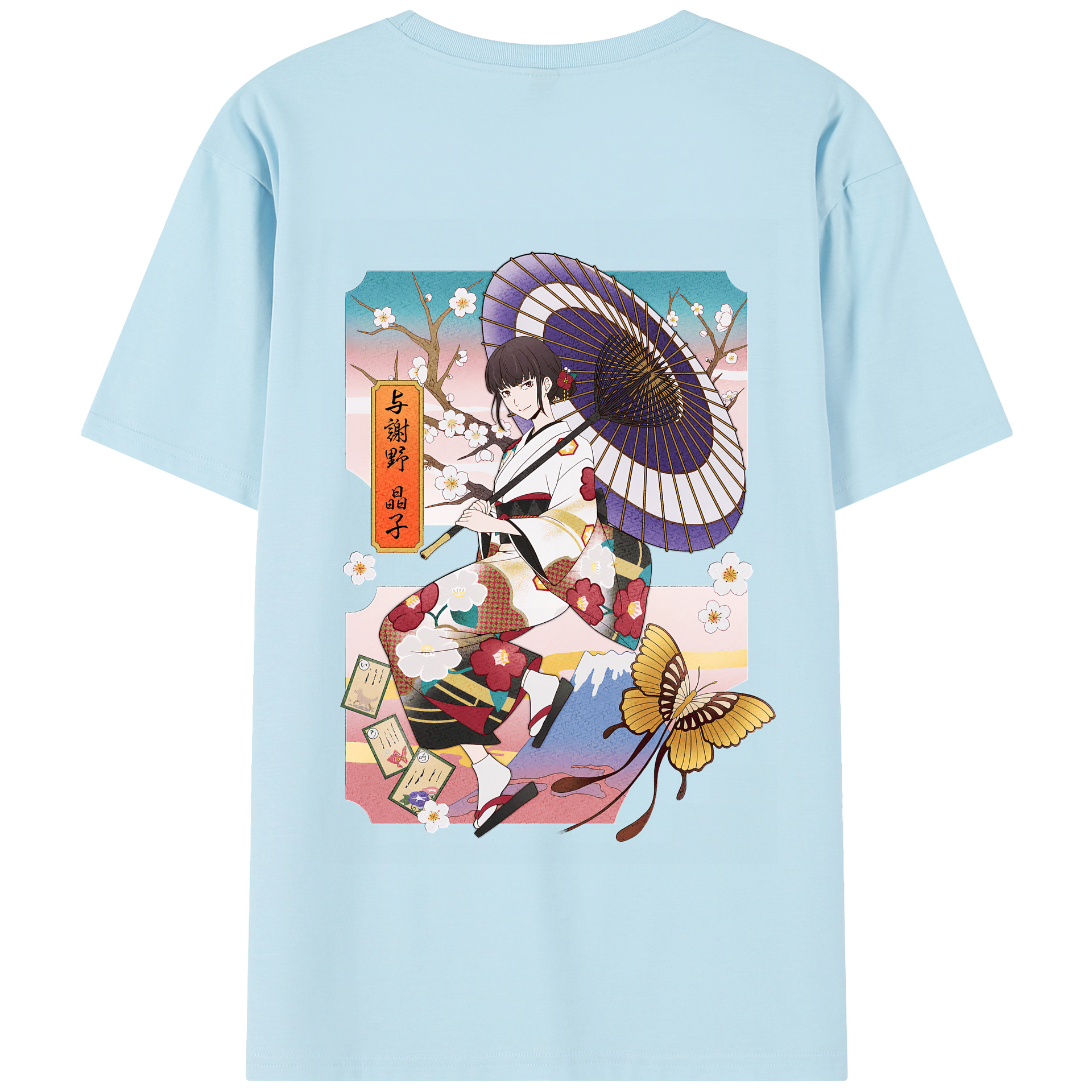 （画像用） 文豪ストレイドッグス Bungo Stray Dogs 綿100％半袖Tシャツ（背面プリント）